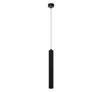 LEDSone Black Long Tube Ceiling Pendant Light, Modern LED Lights, Aluminum Cylindrical Suspension Spotlight, Minimalist Hanging Light for Kitchen Island Dining Room, Bedroom Bedside 5W LED