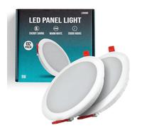 LEDSone Ceiling Light 5 Pack 9W Dimmable LED Flush Mount Ceiling Light Fixture 6000K Modern Round Ultra CoolWhite Panel Lamp for Bedroom Kidroom Bathroom Party Festival