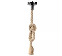 LEDSone Chandelier Pendant Novelty Rope Vintage Loft Hanging Lighting Lamp Rope Pendant Lamp Ceiling Light with E27 Holder (Single Way Style I)