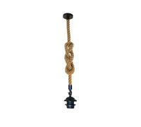 LEDSone Ceiling Pendant Light Fitting,2m (78.74")-Inch Hemp Rope Pendant for Ceiling, Pre-Wired with Cord Grip, Indoor Lighting Fixture