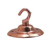 LEDSone Ceiling Rose Hook Plate 75mm Metal Rose Gold Pendant Light Fitting Pre-Drilled Holes Canopy Kit with Accessories for Chandelier Pendant Lights Hanging Lamps Planters