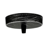 LEDSone Ceiling Rose Pendant Cable Grip Clamp Plate for Light Fitting Hanging Lamp,120mm Multi Colour Full Set UK Stock (Brushed Silver)