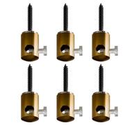 LEDSone Ceiling Swag Hooks 6 Pcs Metal Chandelier Hooks for Hanging Spider Pendant Light, Fabric Wire Cable Fixture with Screws & Pins, Modern Ceiling Light Fixture