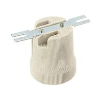 LEDSone Ceramic Porcelain E27 Light Socket,E27 Edison Screw Heat Vintage Lamp Light Bulb Holder - 1PCs