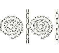 LEDSone Chandelier Light Chain 32mm x 17mm for Lighting Ceiling Lights Pendant Light Open Link Suspension Hanging Chain (Antique Brass) (Pack of 2)