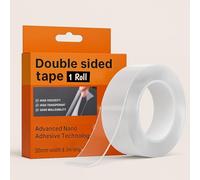 LEDSone Clear Double Sided Tape 30mm Width 3m Long Heavy Duty Strong Nano Mounting Tape Waterproof Removable Reusable Traceless Suitable For Indoor Outdoor Use Durable And Easy to Apply