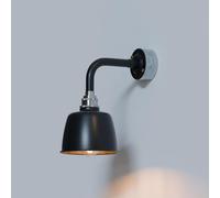 LEDSone Conduit Pipe Wall Light - Industrial Wall Sconce Lighting Single Head Black Lampshade E27 Lamp Holder Fitting Metal Conduit Wall Mounted for Living Room Kitchen