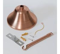 LEDSone Copper Ceiling Rose 100mm Metal Cable Cover 70mm Deep Round Pendant Light Fitting for Industrial Loft Modern Ceiling Lights E27 Compatible for Home Kitchen Bedroom Hallway Commercial Lighting