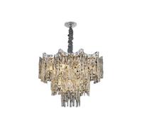 Ledsone Crystal Chandeliers Modern Contemporary Ceiling Lamp Lights Fixtures For Decor Light Fittings 60Cm