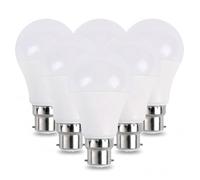 LEDSone DCVOLTAGE Bayonet LED Light Bulb, GLS A60 B22 9W Bulb, Non-dimmable Warm White 2700K 806lm/W Bulb, BC Energy Saving Light Bulbs, Pack of 3