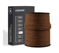 LEDSone DIY 2 Core Twisted Brown Flexible Cable 0.75 mm - 5 M Cut Length