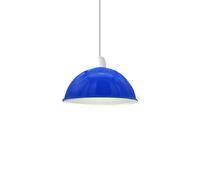 LEDSone Dome Industrial-Lamp Shade Metal Vintage Pendant Light Shade 30cm Navy Blue Easy Fit Retro for Ceiling Light Living Room Dinning Room