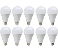 LEDSone E27 Screw Led Bulb,Light Bulbs 25W, A60 800lm, Warm White,CRI>80,Non Flicker,Non Dimmable, 10 Pack
