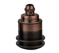 LEDSone E27 Vintage Edison Bulb Holder Pendant Light Socket - Antique Metal Design for DIY Ceiling Lights, Perfect for Restoring Old Lamps and Unique Fixtures