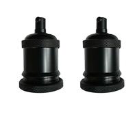 LEDSone E27 Vintage Solid Bulb Socket Ceramics Lamp Holder Edison Screw Light Bulb Socket Adapter Ideal for Vintage Edison Filament Bulbs Antique Metal