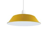 LEDSone Easy fit Retro 36cm Pendant Lampshade, Hanging Pendant Light Shade Easy Fit Various Type Indoor Lampshade loft Industrial Style Metal Light Shade (Yellow)