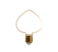 LEDSone Edison Bulb Soft Warm White 2700K E27 Heart Shape - 4W/8W, 220-240V Vintage Light for Holiday Home Decor (1 Pack)
