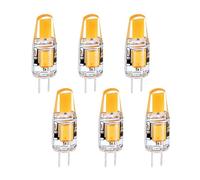 LEDSone G4 LED Bulbs 3W, 30W Halogen Equivalent, G4 Bi-Pin LED Light Bulbs, Warm White 3000K, AC 220V Non-Dimmable G4 Capsule Bulbs for Home Lighting, Pack of 6