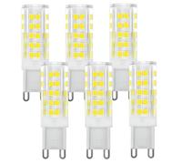 LEDSone G9 Led Light Bulbs, 3W Cool White, Equivalent to 40W-50W Halogen, 300lm 6500 Kelvin 220V No Flicker Non-Dimmable Energy Saving for Home Lighting Decor 6 Pack (15 * 50mm)