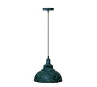 LEDSone Green Gama Vintage 29cm Curvy Dome Pendant Light 95cm Adjustable | Hanging Ceiling Fixture Metal Green Cama for Homes, Restaurants, Cafes, Bars, Offices And Stylish Spaces