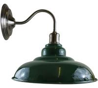 LEDSone Green Swan Neck Wall Lamb E27 Vintage Metal Curvy Shade Sconce