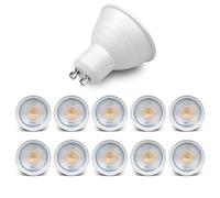 LEDSone GU10 LED Spotlight Bulb, 6000K Cool White, 50° Beam, 550lm, Non-Dimmable, Energy-Saving Light for Indoor Use: Kitchen, Living Room, Bedroom, Pack of 10
