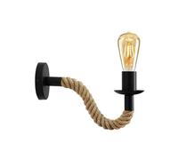 LEDSone Hemp Rope Wall Light E27 Industrial Retro Sconce Indoor