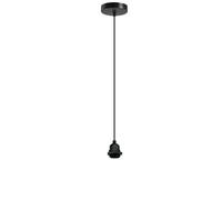 LEDSone Industrial Ceiling Pendant Light Fitting E27 Screw Bayonet Lamp Holder 100cm Adjustable Flex Cable with 10cm Ceiling Rose for Kitchen Island Living Room Bedroom