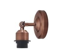 LEDSone Industrial Loft Coffee Bar Kitchen Metal E27 Wall Sconce Light Edison Lamp Fixture Corridor Wall Lights (Copper, Without Bulb 1 Pack)
