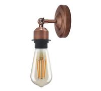 LEDSone Industrial Loft Coffee Bar Kitchen Metal E27 Wall Sconce Light Edison Lamp Fixture Corridor Wall Lights (Copper, with Bulb 1 Pack)