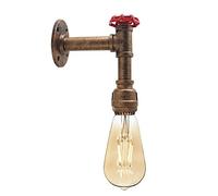 LEDSone Industrial Long arm Water Pipe Valve Lamp Metal Vintage Steampunk Pipe Lighting E27 Dimmable Non Dimmable Bulb for Living Kitchen Restaurant