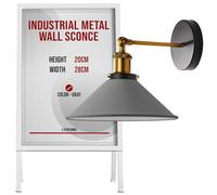 Industrial Metal Wall Lights Indoor Wall Sconce Lighting Wall Lamp Fixture for Living Room Bedroom Vanity Loft Cafe Bar
