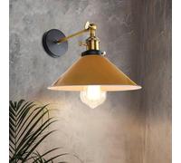 LEDSone Industrial Metal Wall Sconce Black Antique 240 Degree Adjustable Industrial Wall Light for Restaurants Galleries Aisle Kitchen Room Doorway Living Room