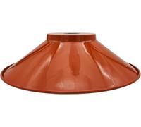 LEDSONE Industrial Pendant Lampshade Metal Orange 32cm Cone Shape Hanging Light Shade Easy Fit Ceiling Wall Table Lighting for Bedroom Hallway Office Kitchen Dining Room Bar
