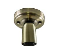 LEDSone Industrial Retro Ceiling Light Metal Flush Mount E27 Green Brass Ceiling Lamp for Living Room Kitchen Hallway Hotel Restaurants