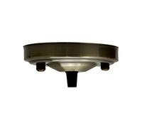 LEDSone Industrial Retro Ceiling Rose 108 mm Pendant Cable Grip Flex Clamp Metal Plate for Light Fitting Hanging Lamp Ceiling Cover Accesories(Green Brass)