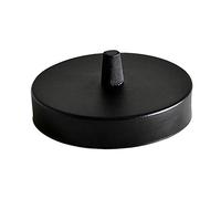 LEDSone Industrial Single Out Ceiling Rose Light Fitting Ceiling Canopy Light Kit 120mm for Pendant Light Ceiling light Wall lamp Chandelier, Black Single Hole with Ceiling Plate Bracket.