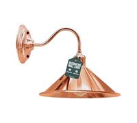 LEDSone Vintage Rose Gold Wall Sconce Light Industrial Retro Style Wall Lamp with Curved Arm and Metal Shade E27 Holder for Bedroom, Living Room, Hallway, Restaurant, Indoor or Outdoor Use