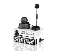 LEDSone Industrial-Table Lamp, Retro-Water Pipe Desk Lamp, Vintage Metal Plug-in Light with On/Off Switch, E27 Bulb Holder for Living Room, Bedroom, Restaurant, Café
