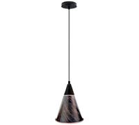 LEDSone Industrial Vintage Retro Style Ceiling Hanging Pendant Light Chandelier with Rustic Red Cone Lamp Shades E27 UK Holder