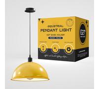 Ledsone Industrial Vintage Retro Style Ceiling Hanging Pendant Light - Yellow