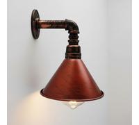 LEDSone Steampunk Vintage Wall Sconce Light Antique Metal Water Pipe E27 Sconce Wall Mount Lamp Holder Lighting Fixtures for Bedroom Living Room