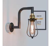 LEDSone Industrial Wall Light 20mm Conduit Steel Pipe Wall Sconce Kit