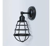 LEDSone Industrial Wall Sconce Vintage Adjustable Wire Cage Lighting Wall Light Lamp Edison Style Antique Fixture for Living Room, Bedroom, Bathroom, Hallway, Headboard, Garage