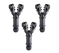 LEDSone IP68 Waterproof Cable Connector Outdoor, 3 Way Waterproof Junction Box Outdoor Cable Connector, 3 Pins Wire Connector,Extension Electrical Cable Protector, 3 PCS