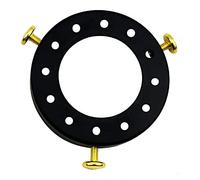 LEDSone Lampshade Fitter - E26/E27 Socket Fitter - Black Iron Round Shade Cap - Rust Resistant - Retro/Industrial Style - Ceiling Mount - 1 Pack