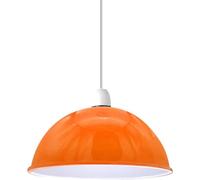LEDSone Lampshade for Ceiling Lamp Shades Light Shade Ceiling Light Industrial Replacement Shade Metal Pendant Lighting Light Shade Lamp Shade Indoor Pendant Light Shade (Orange, Pack 1)
