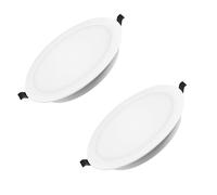 LEDSone LED Recessed Ceiling Light 9W Downlights 100LM/W Cool White 6000K Cut 70-80MM AC110-265V Round Aluminium Alloy Casing Ultra Slim Ceiling Spotlights for Living Room 2 Pack