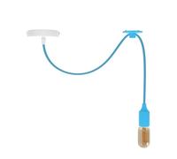 LEDSone Light Blue E27 Pendant Light Adjustable 95cm Hanging Ceiling Lamp Industrial Vintage Fixture for Kitchen Island Dining Room Cafe Restaurant Bar Bedroom Home Lighting