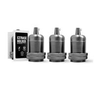 LEDSone Light Socket E26/ E27 Solid Bulb Socket, Ceramics Lamp Holder Pendant Light Adaptor E27 Bulb Light Socket for DIY Pendant Light Wall Light - Suitable for Lampshades - 3Pcs